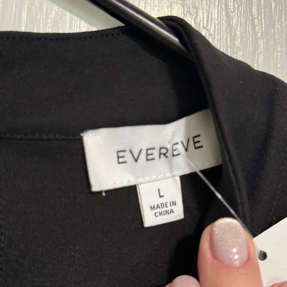 Evereve Black Sleeveless Mock Neck Mini Dress - Picture 4 of 5